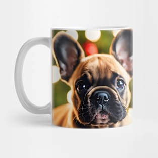 French Bulldog Puppy with Christmas Gifts Mug